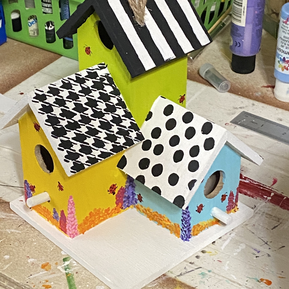 Colorful Decorative Birdhouse